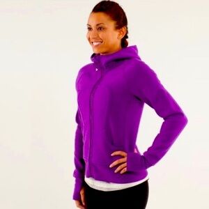 Lululemon Purple Scuba Zip Up Hoodie Sweatshirt 8